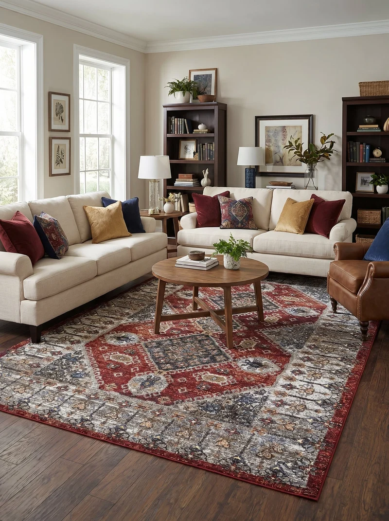 Tapis Oriental Rouge - Toscane
