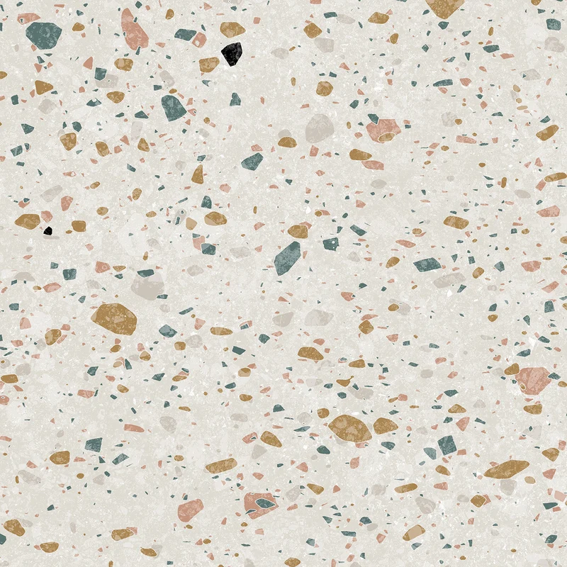 Echantillon Element 3D Terrazzo white 37 x 20 cm