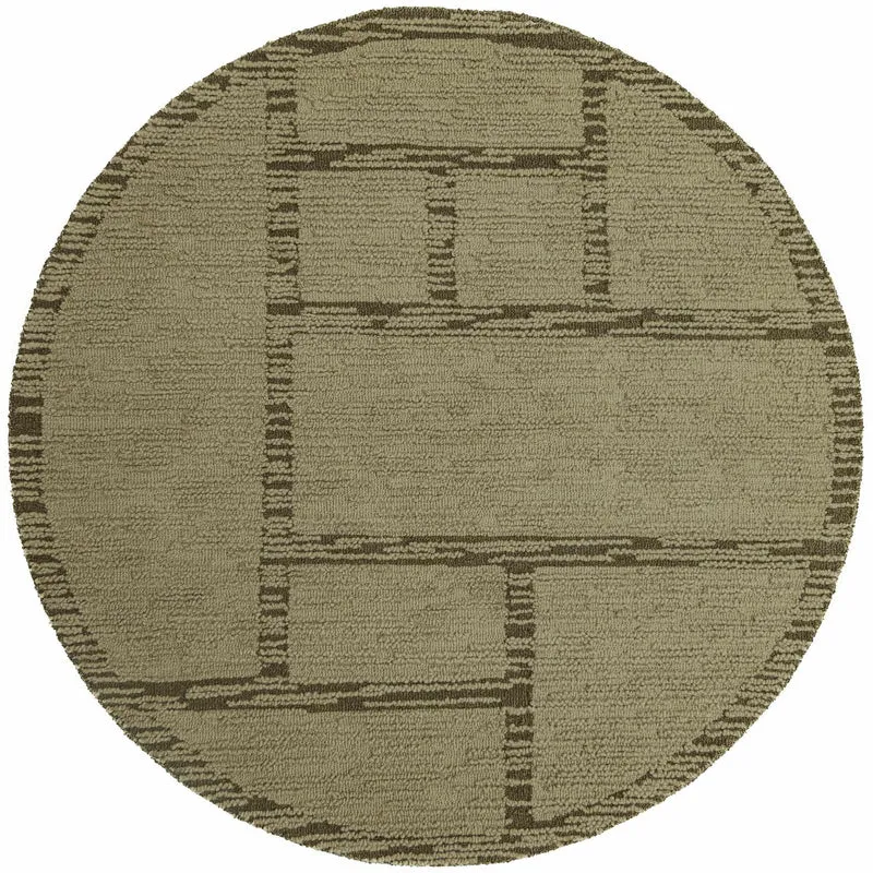 Tapis en laine rond HARRIS MODULA