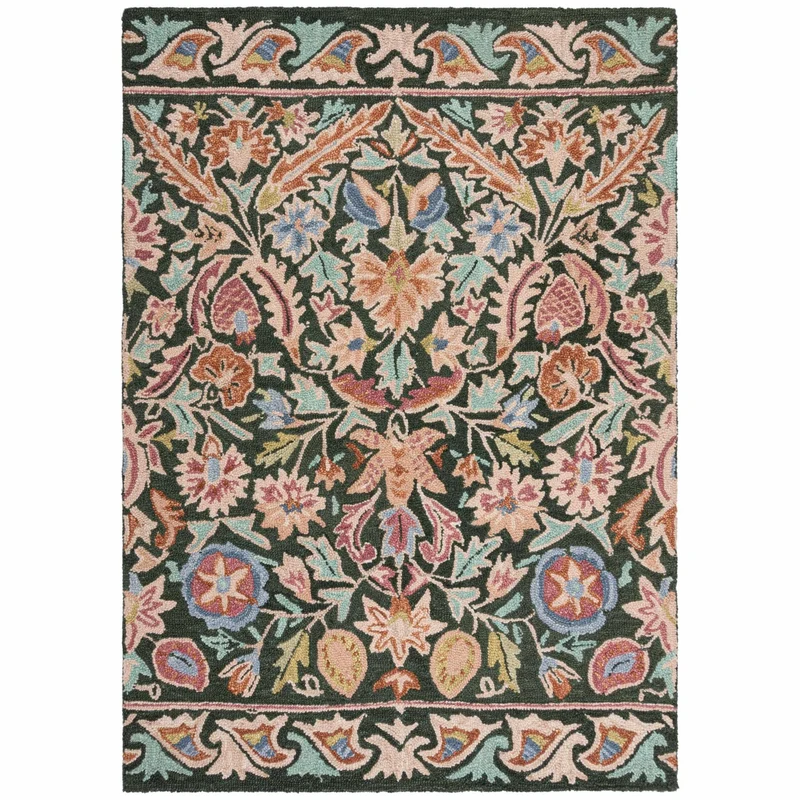 Tapis en laine ANGELINA FLORAL