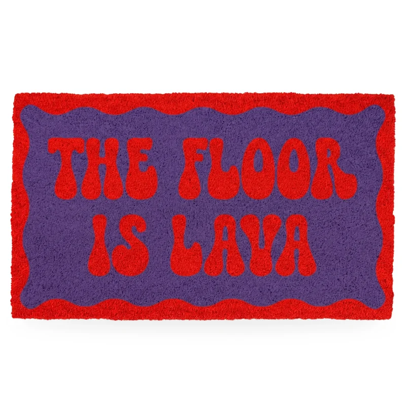 Felpudo "The floor is lava"
