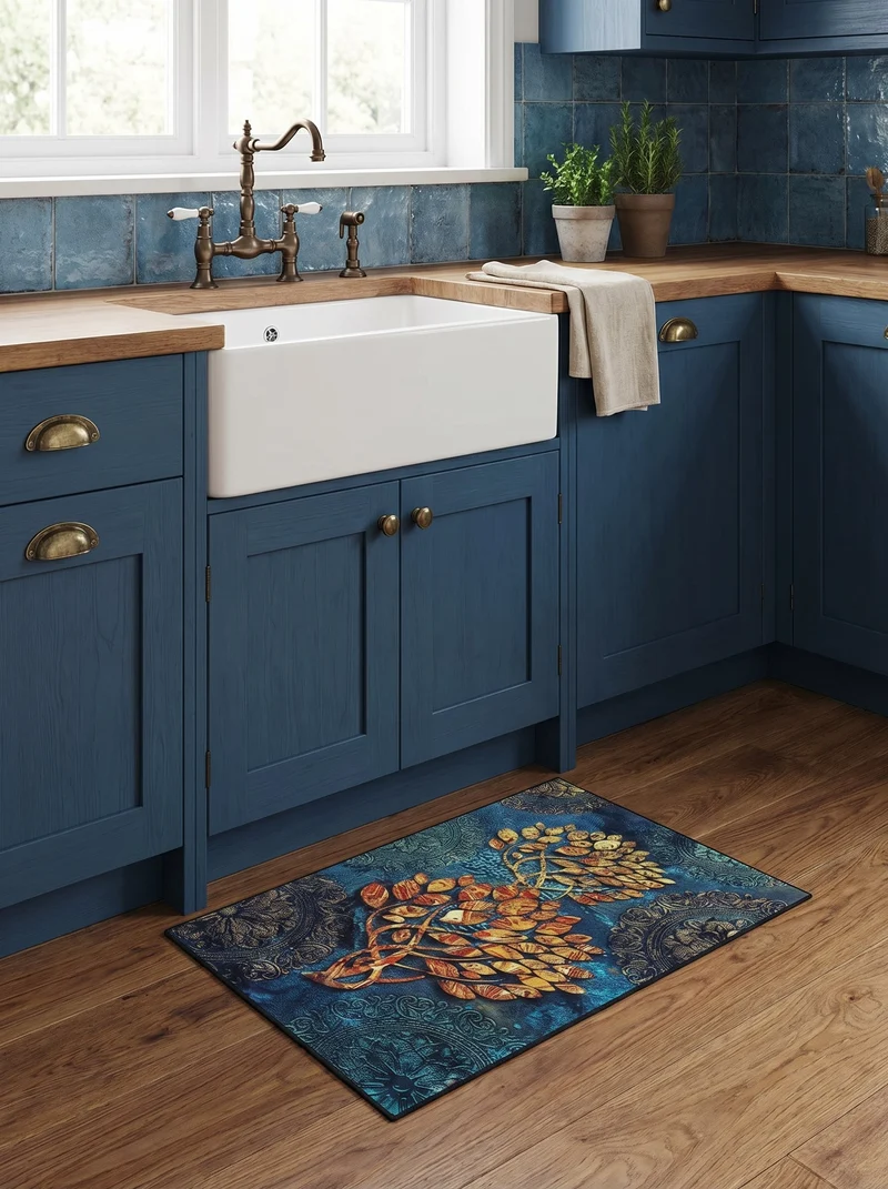 Tapis de Cuisine Design Arbre de Vie - Terrazzo