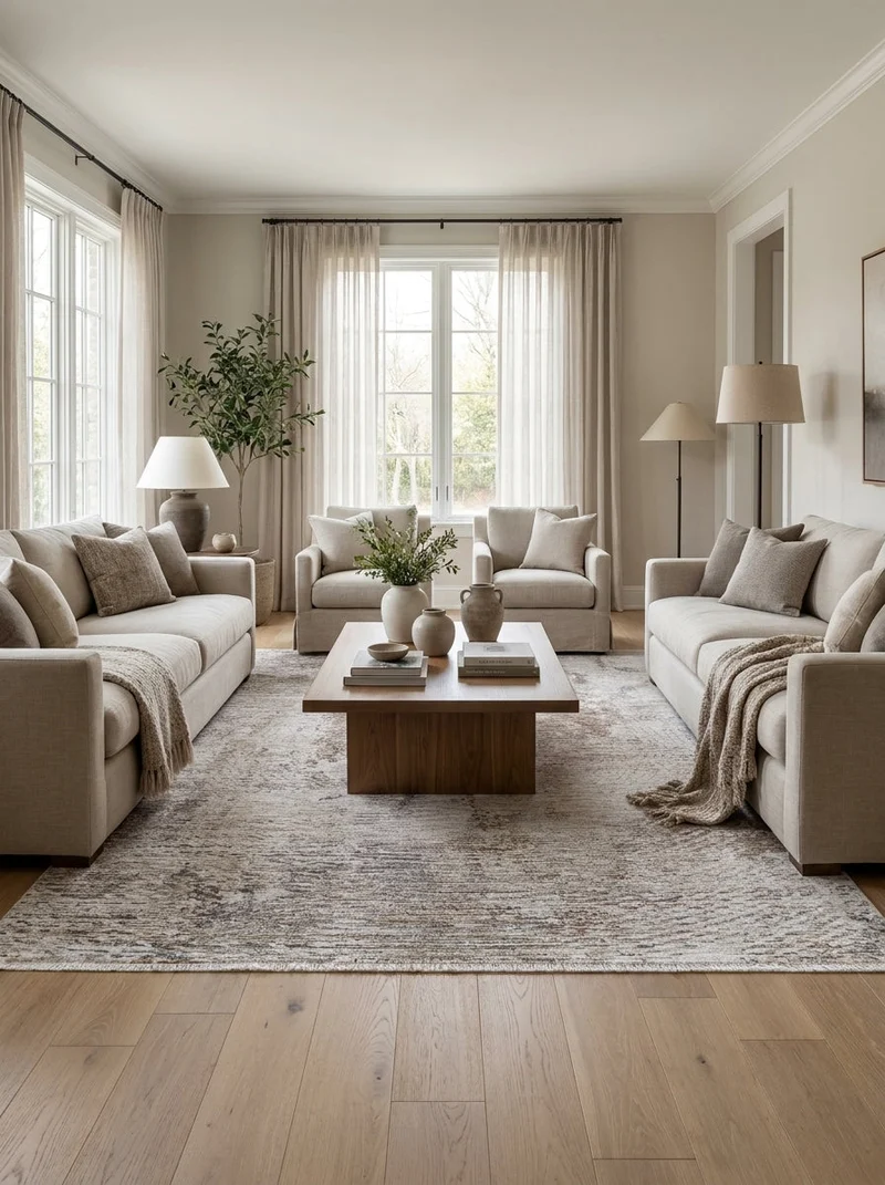 Tapis Design Beige & Gris - Verona