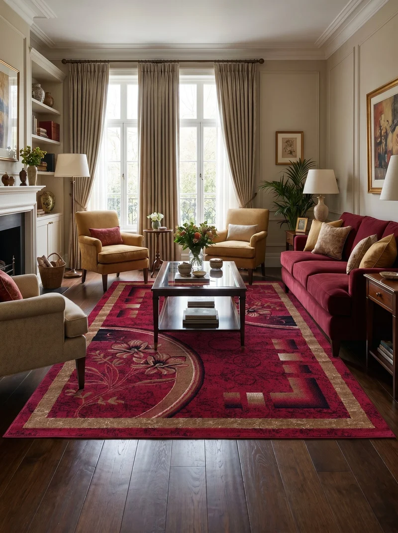 Tapis Oriental Rouge - Valore