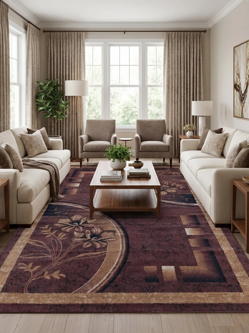 Tapis Oriental Marron - Valore