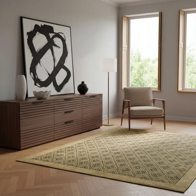 Tapis en jute SISAL DIAMOND