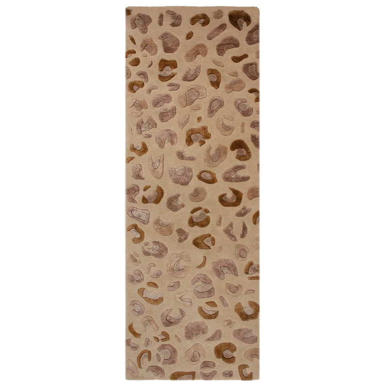 Tapis de couloir en laine LEOPARD