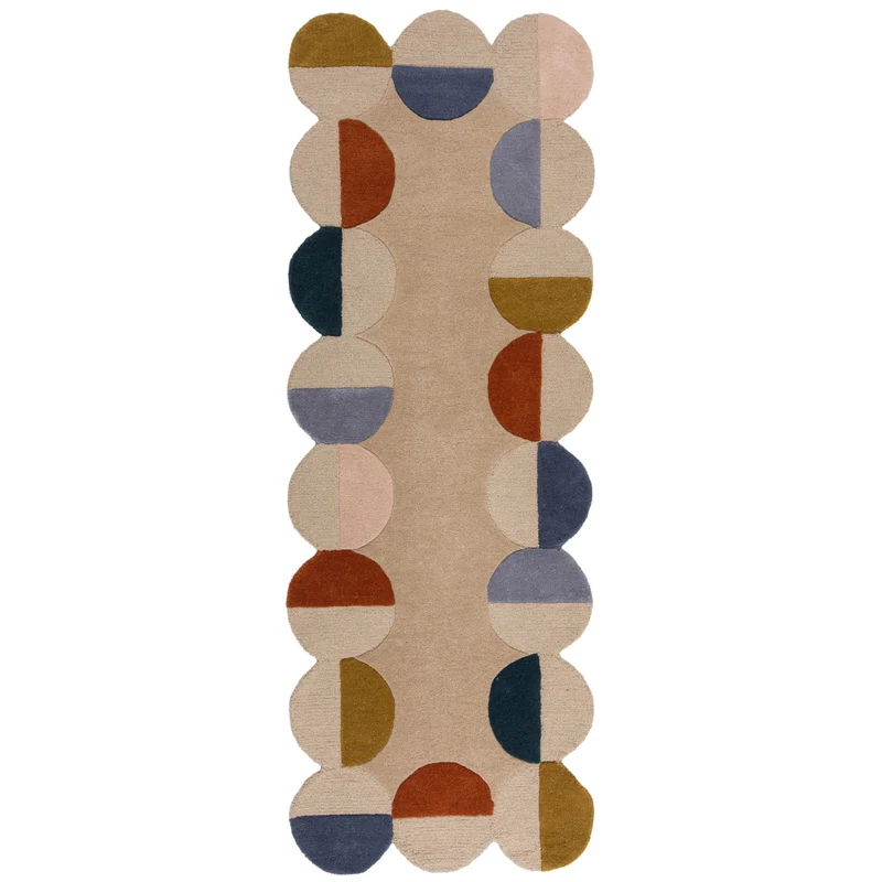 Tapis en laine de couloir MIA SCALLOP