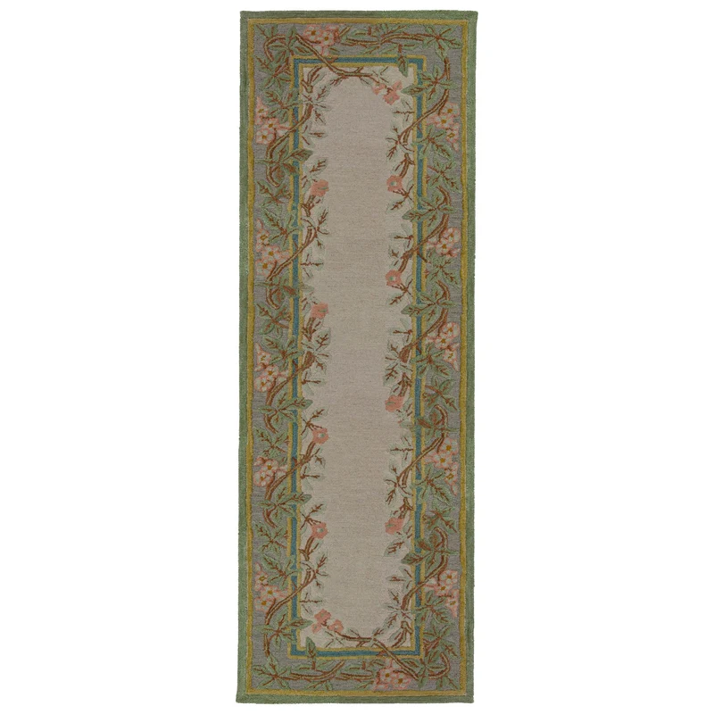 Tapis en laine de couloir VERONA FLORAL