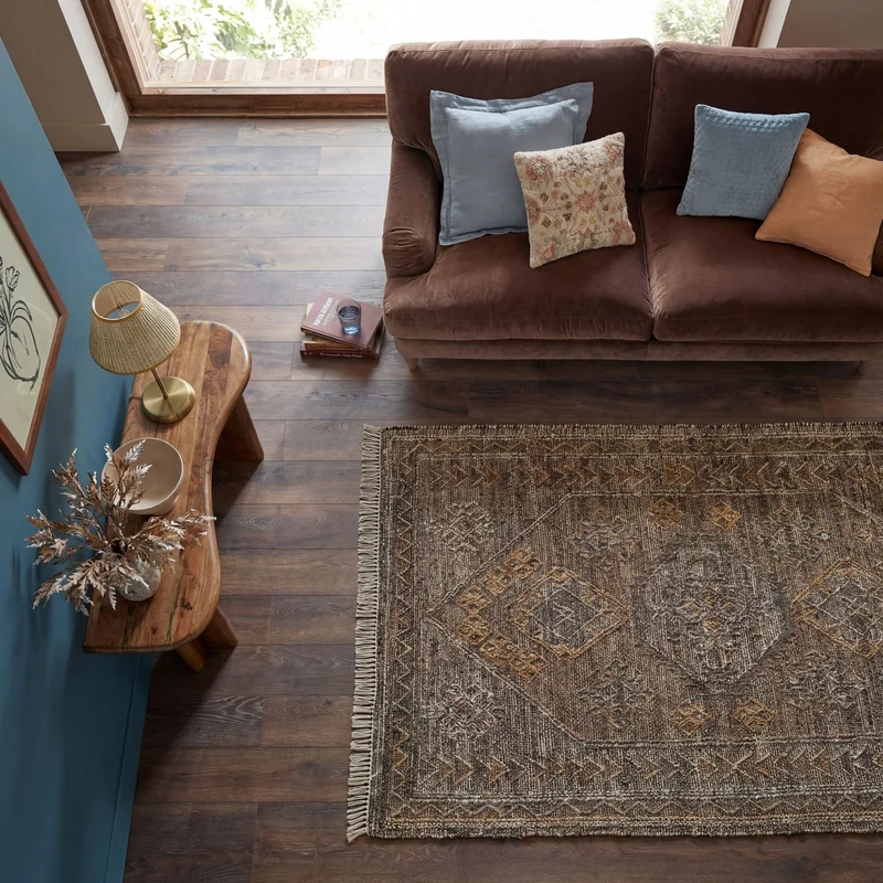 Tapis en jute et laine MARRIA VINTAGE