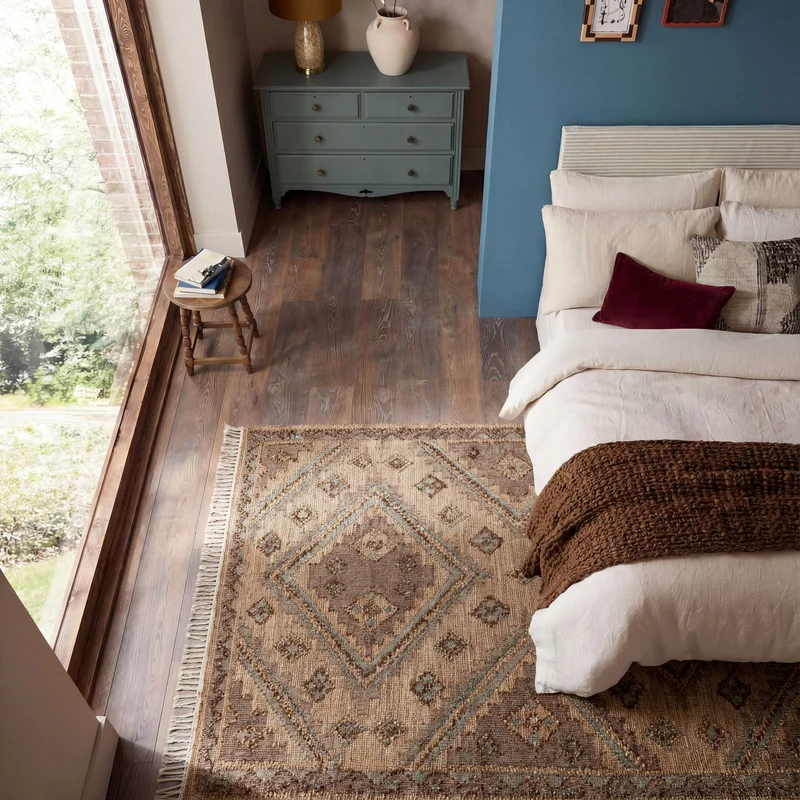 Tapis en jute et laine ORIN VINTAGE