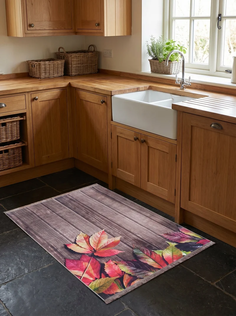 Tapis de Cuisine Design Feuilles Automne - Terrazzo