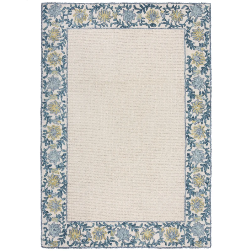 Tapis floral en laine MYLA