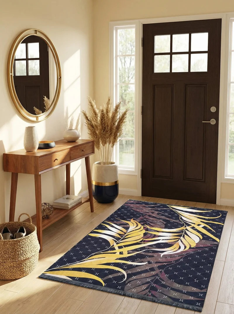 Tapis Entrée Design Marine et Or 08 - Onyx