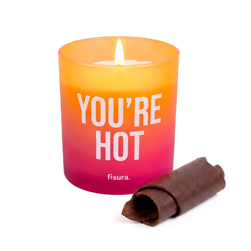 Vela de cristal “You’re hot” – cuero