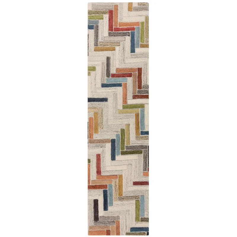 Tapis en laine de couloir RUSSO