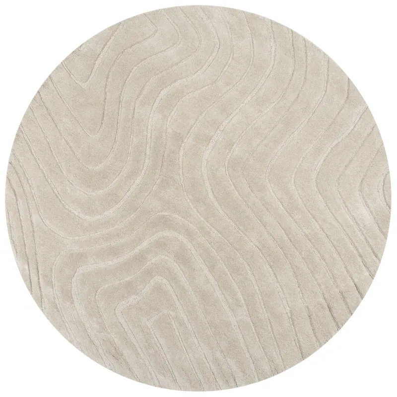 Tapis en laine rond MESMERISE