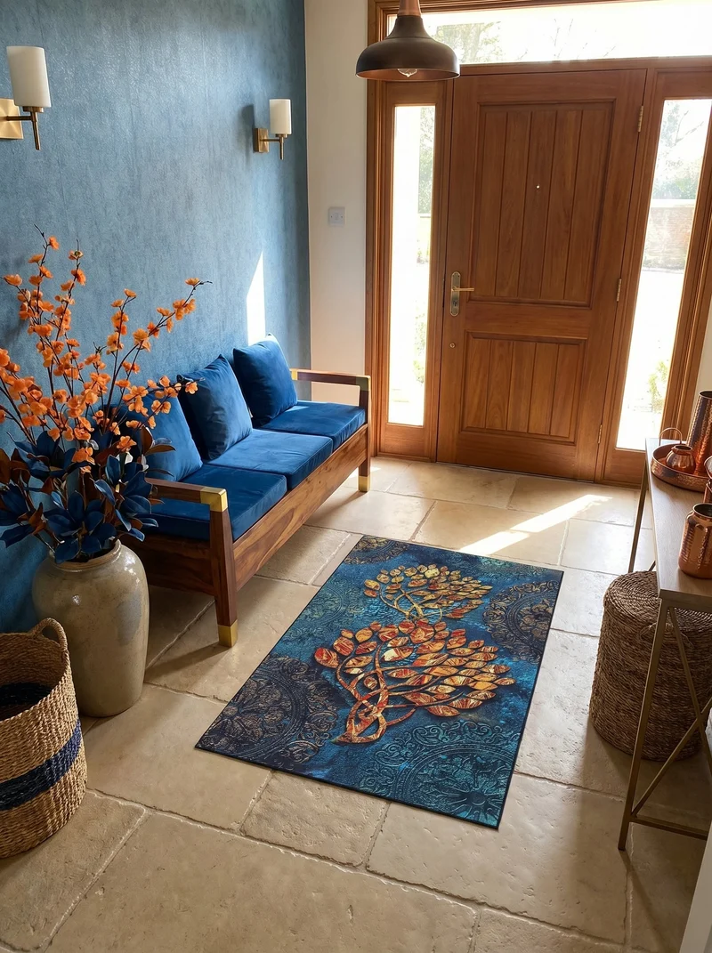 Tapis d'Entrée Design Arbre de Vie - Terrazzo