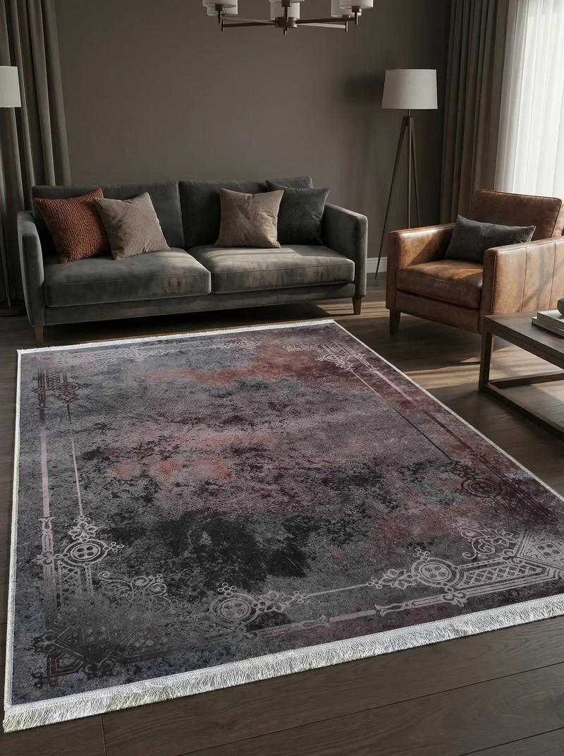 Tapis Lavable Vintage Bleu - Terrazzo