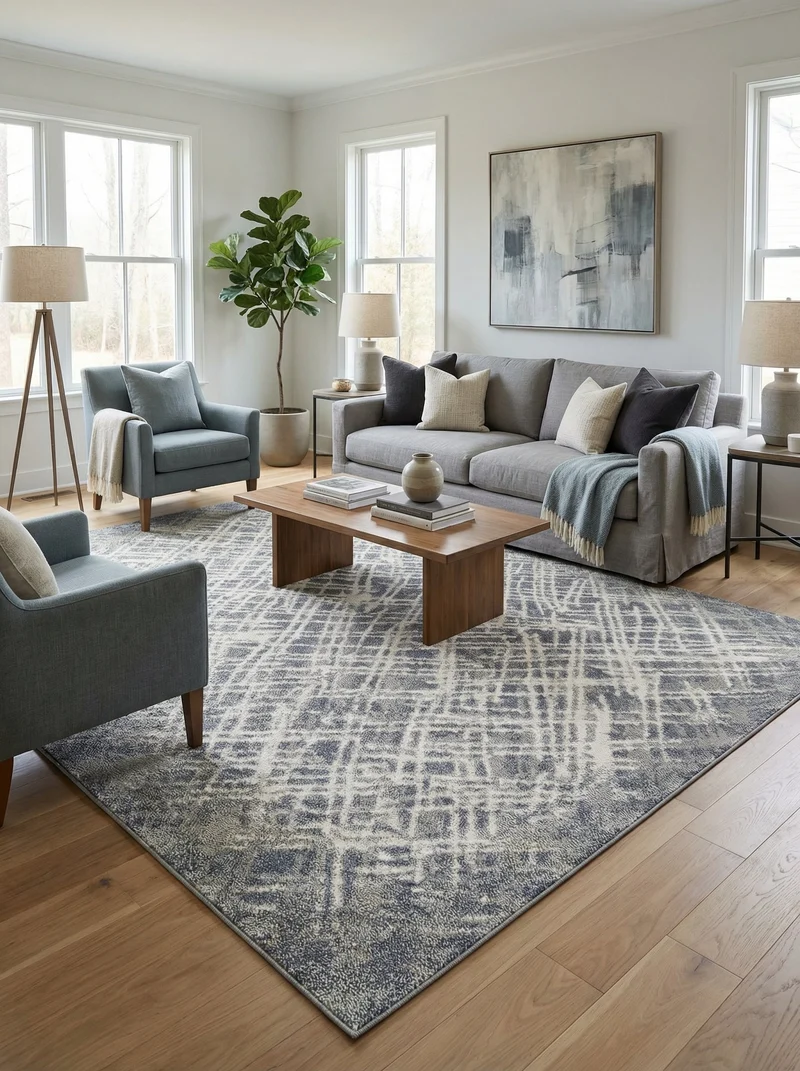 Tapis Moderne Gris - Isadora N°08