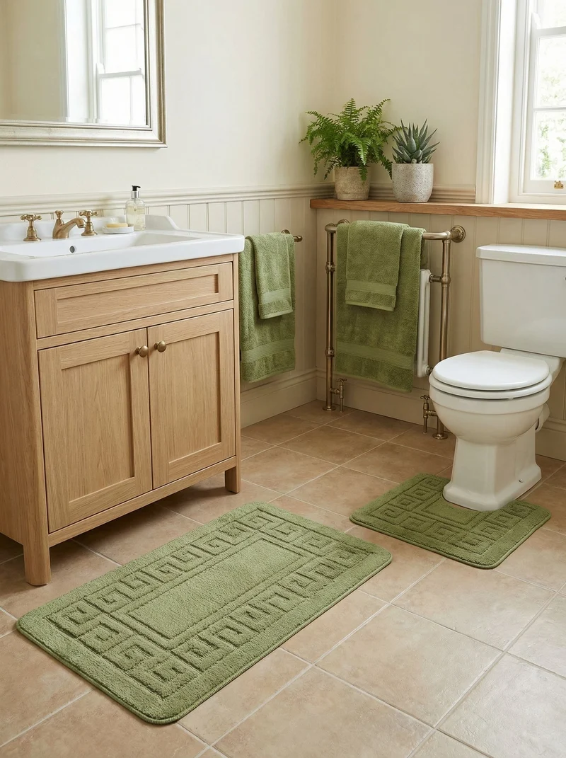 Kit Tapis de Bain Vert - Cordova N°13