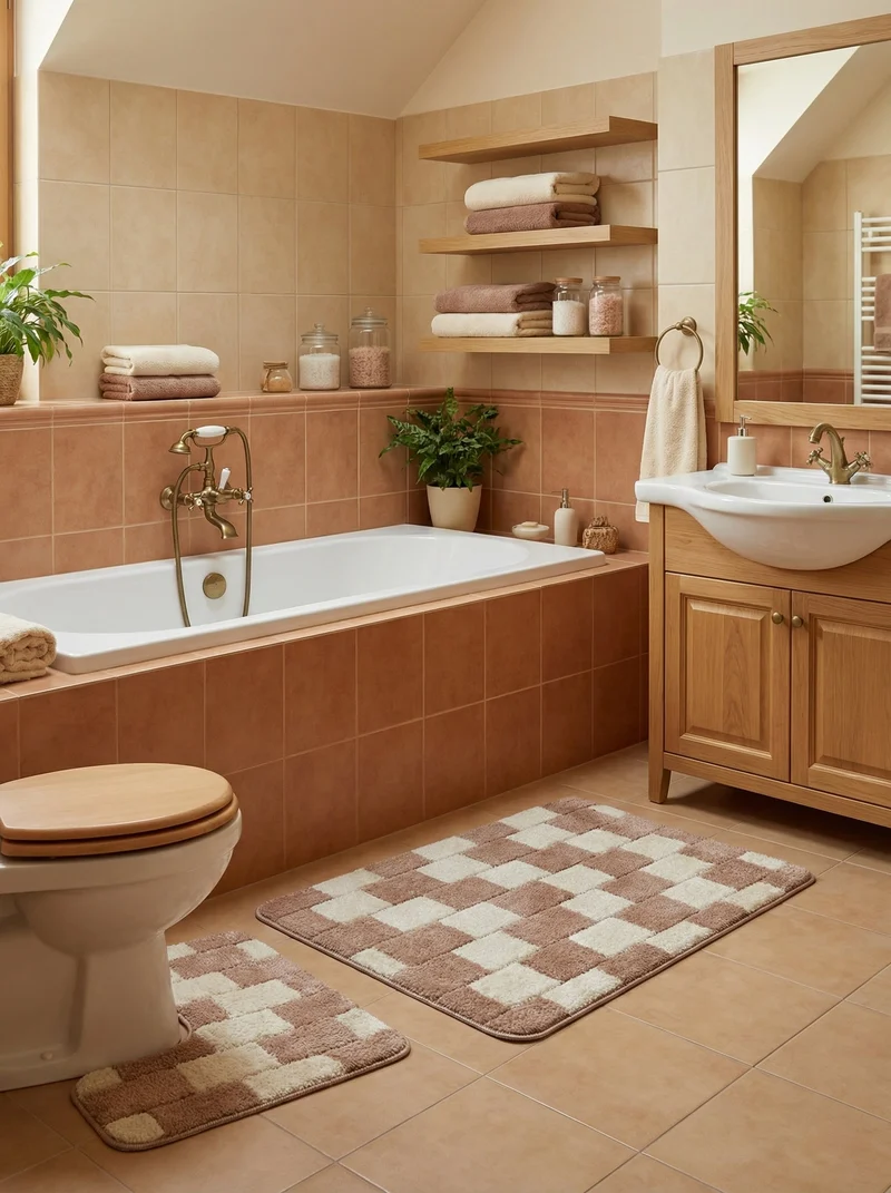 Kit Tapis de Bain Beige - Cordova N°11