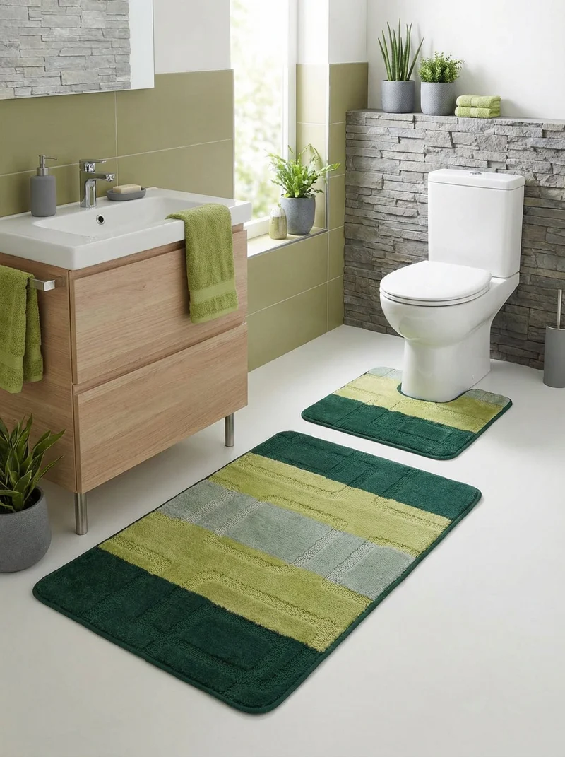 Kit Tapis de Bain Vert - Cordova N°10