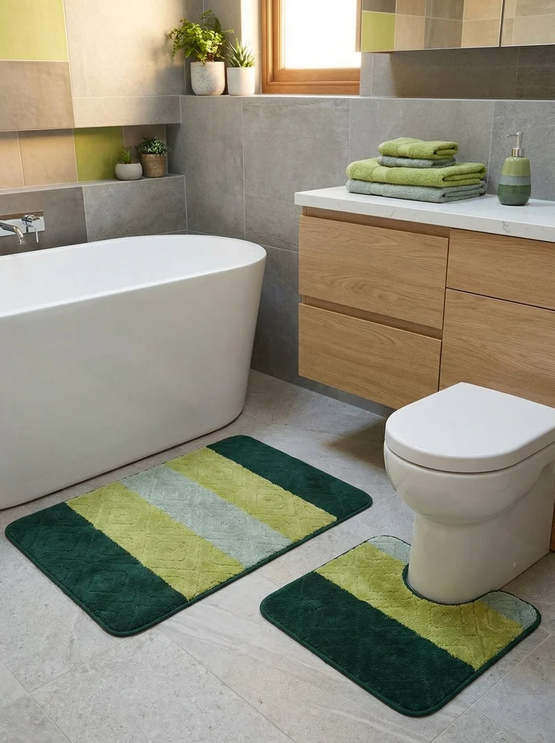 Kit Tapis de Bain Vert - Cordova N°9