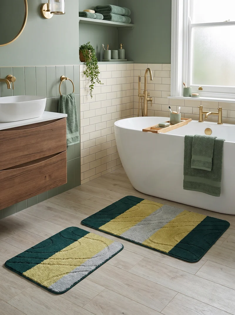 Kit Tapis de Bain Vert - Cordova N°8