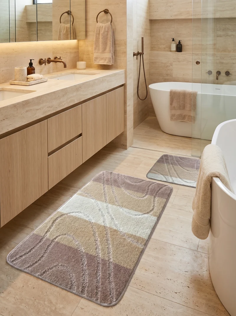 Kit Tapis de Bain Beige - Cordova N°6