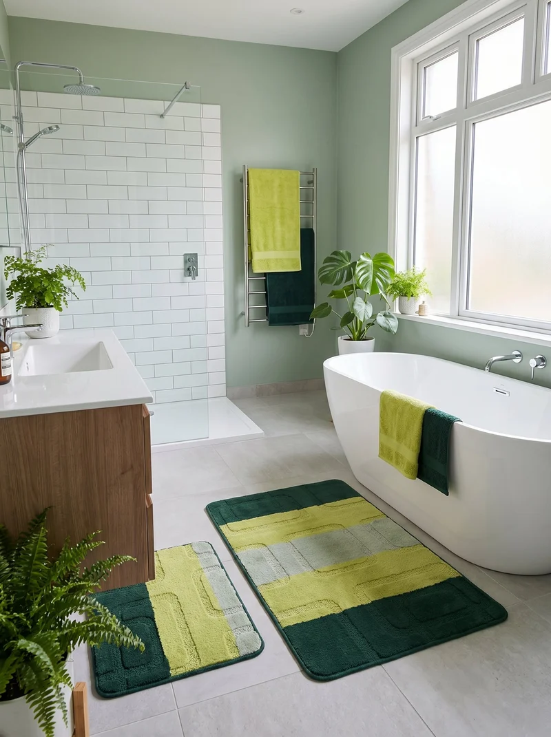 Kit Tapis de Bain Vert - Cordova N°7