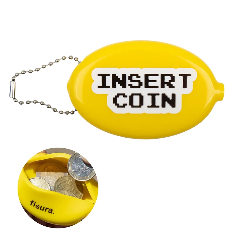 Monedero retro "Insert coin"