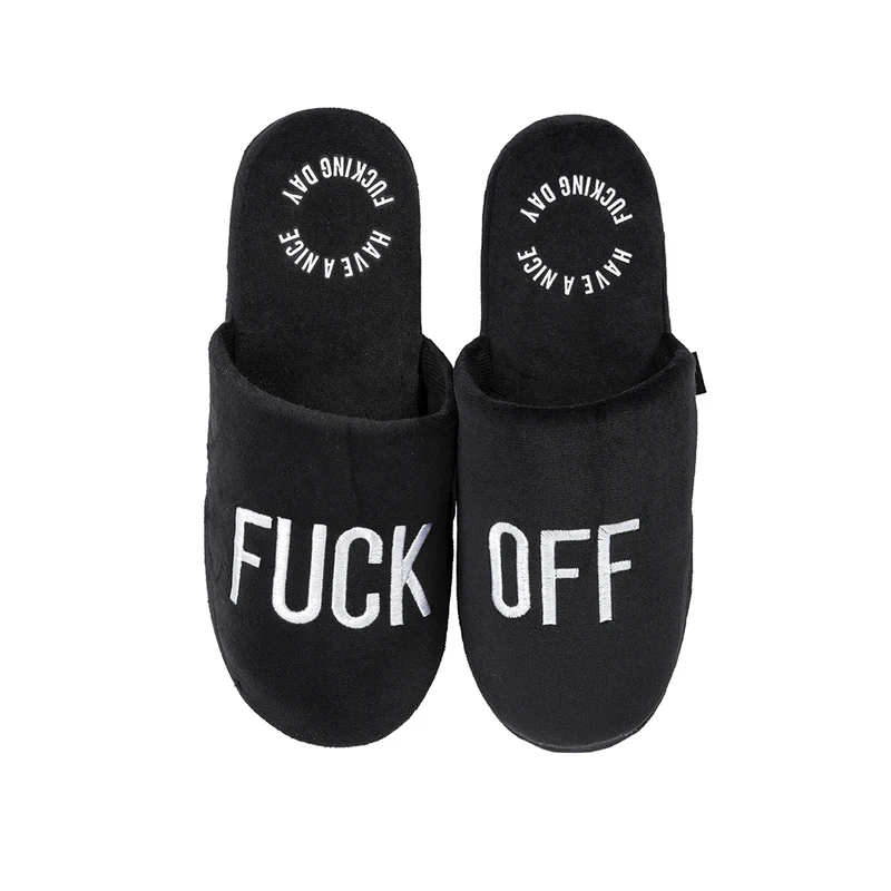 Zapatillas "Fuck Off" Negro