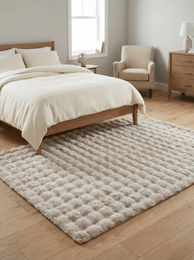 Tapis Shaggy Beige - Prismo