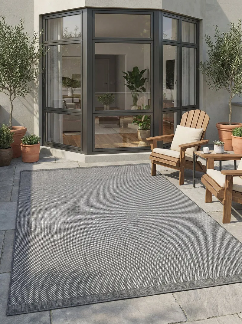 Tapis Extérieur Uni Gris - Kalista