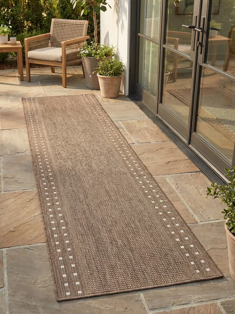 Tapis de Couloir Extérieur Marron - Kalista N°2