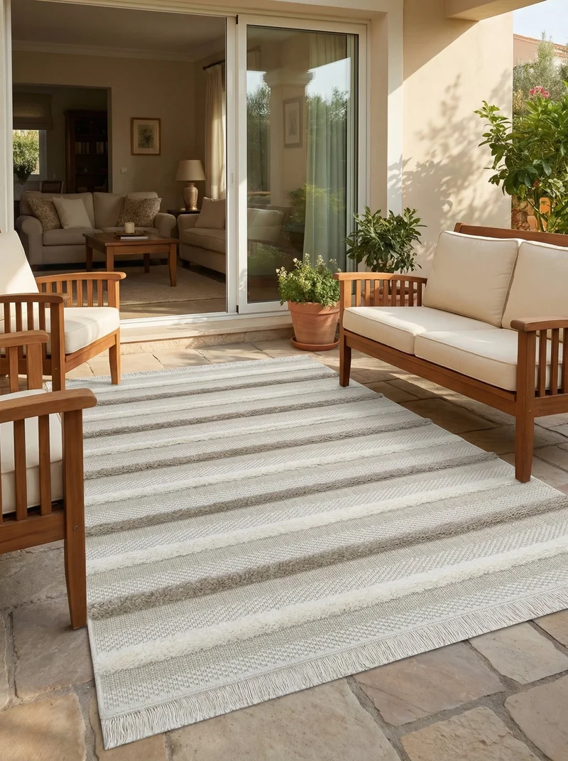 Tapis Extérieur Bohème Sable - Tavola