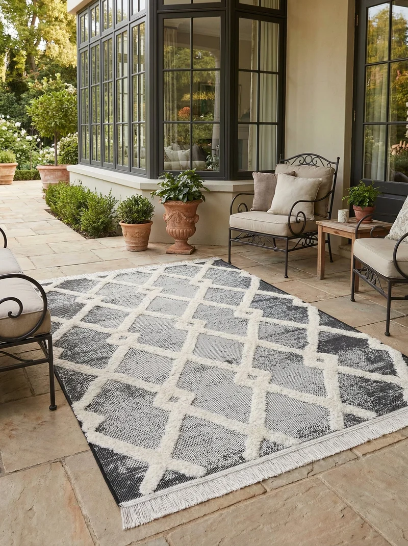 Tapis Extérieur Berbère Gris - Tavola N°02