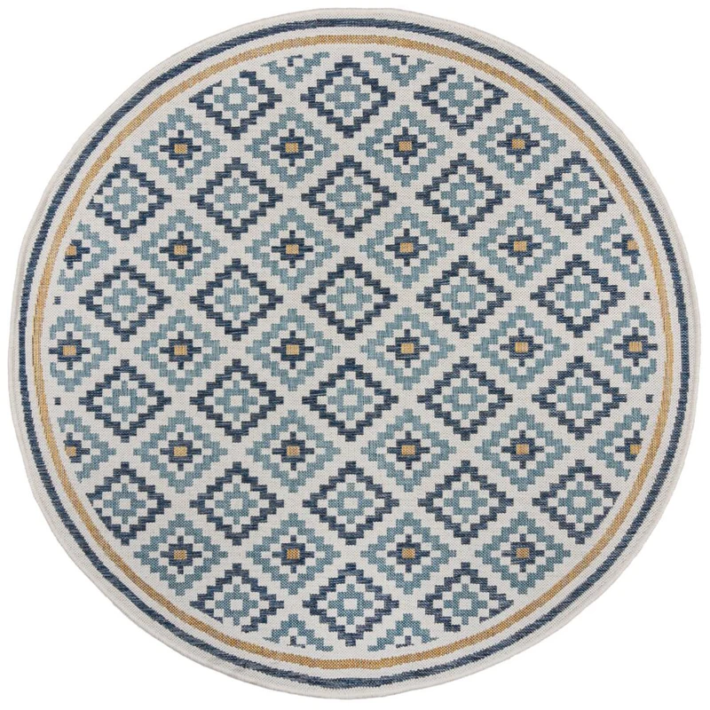 Tapis extérieur rond ZIA