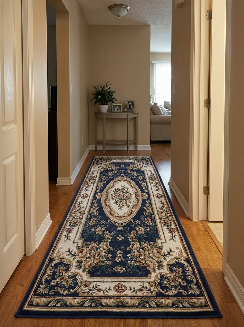 Tapis de Couloir Oriental Marine - Riviera
