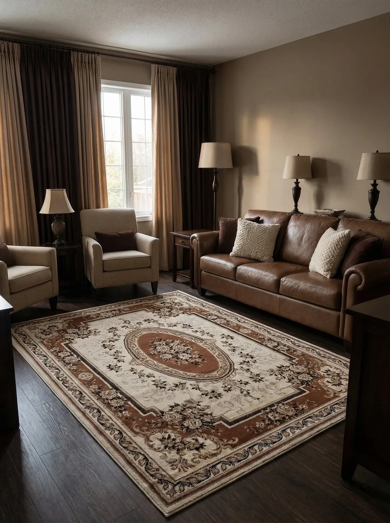 Tapis Oriental Marron - Riviera N°04