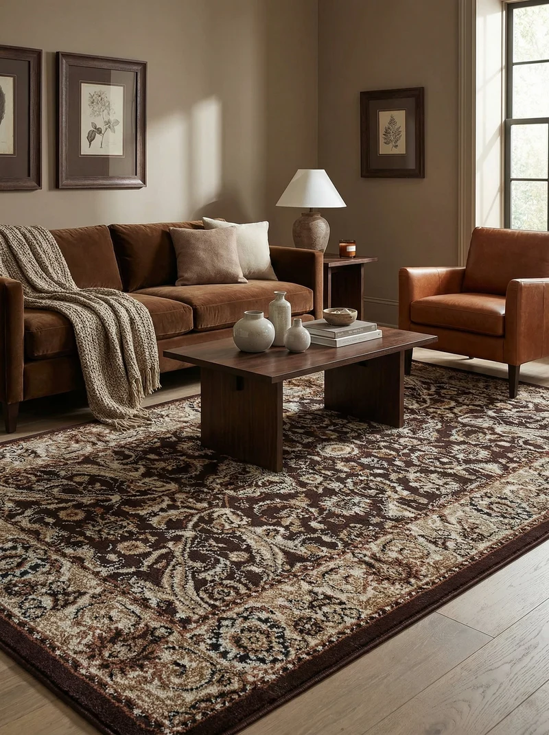 Tapis Oriental Marron - Riviera N°02
