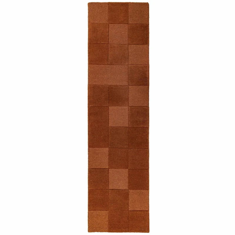 Tapis de couloir en laine CHECKERBOARD