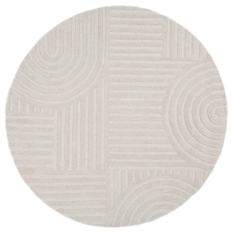 Tapis en laine rond ZEN GARDEN