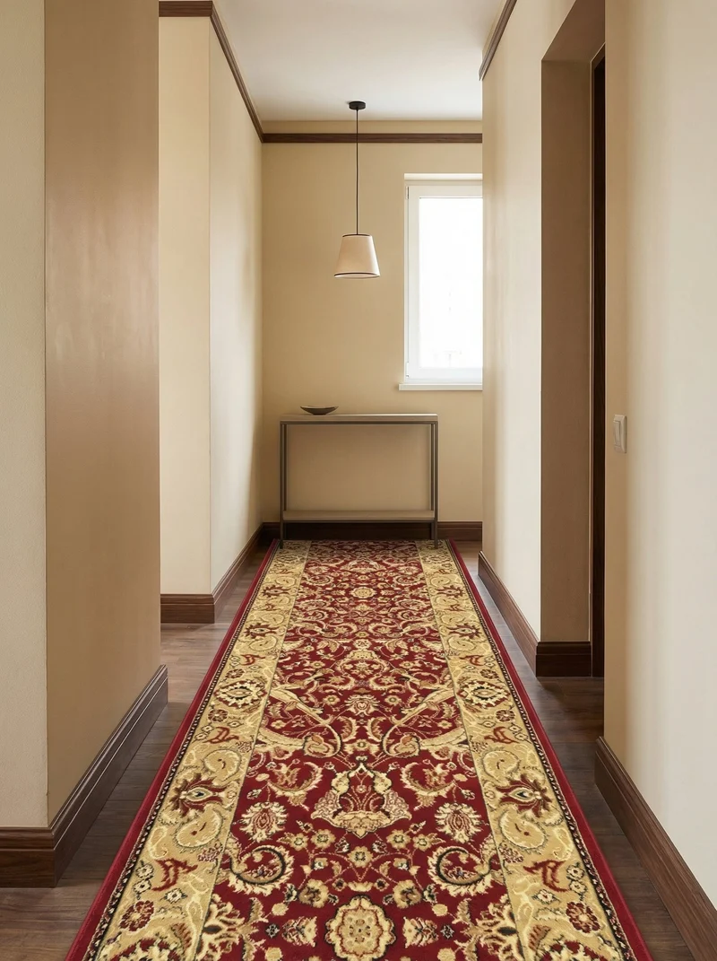Tapis de Couloir Oriental Rouge - Riviera