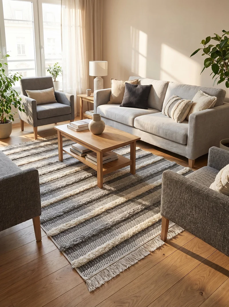 Tapis Bohème Gris - Tavola