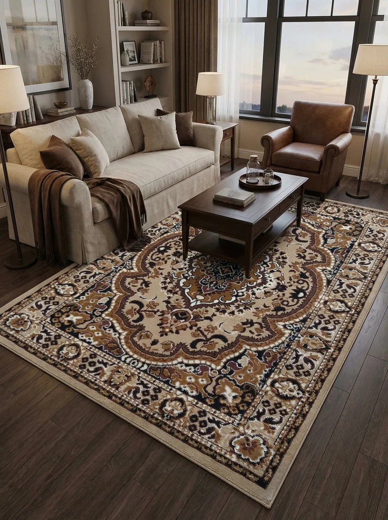 Tapis Oriental Caramel & Marron - Valore