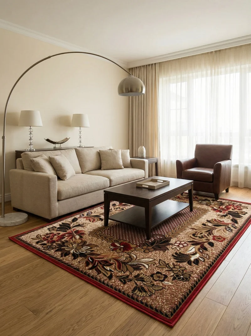 Tapis Oriental Rouge & Beige - Valore