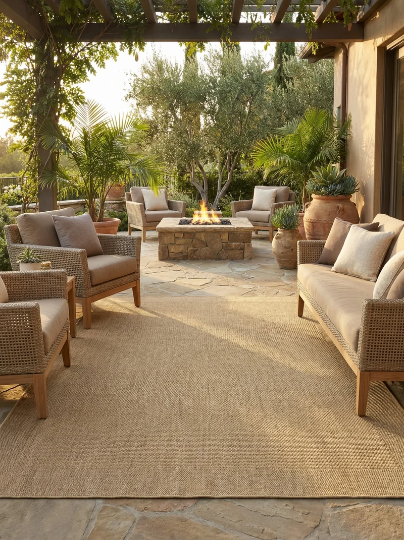 Tapis Extérieur Taupe Clair - Arido