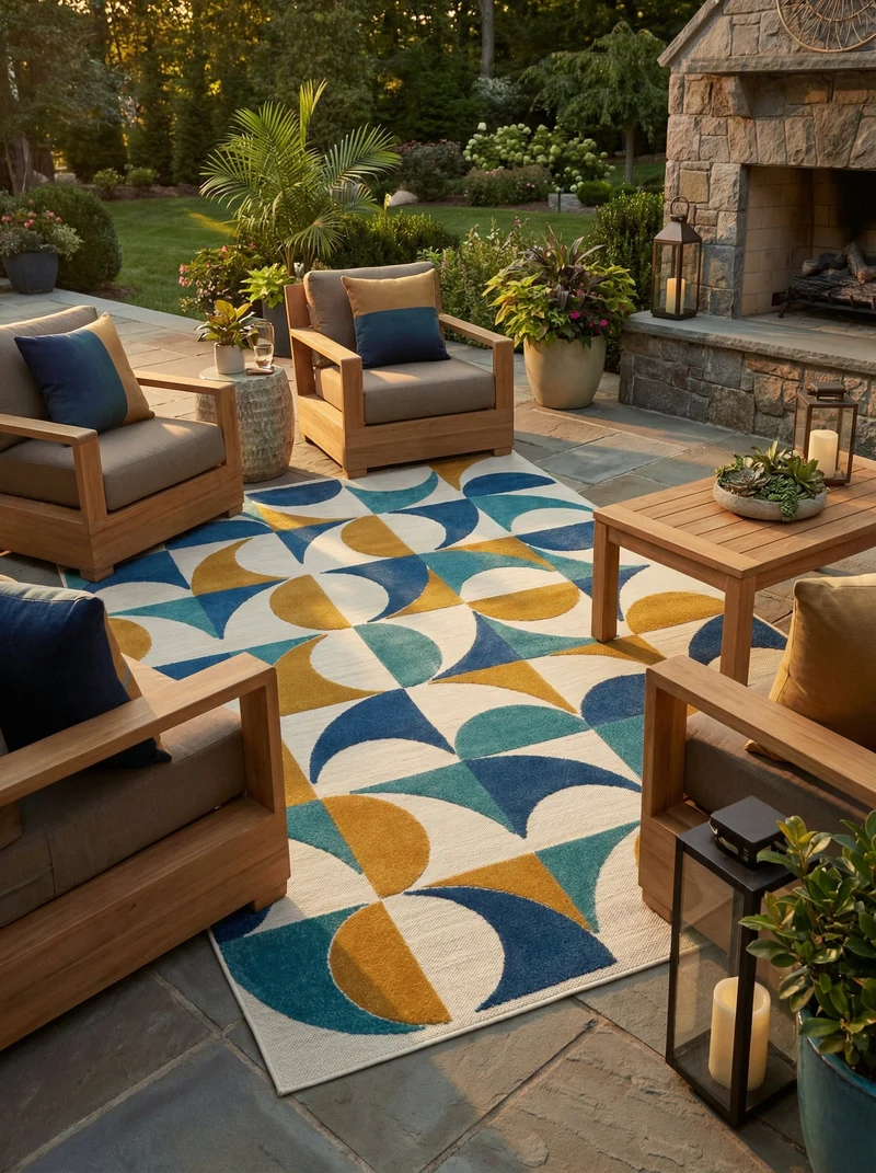 Tapis Extérieur Multicolore - Estiva